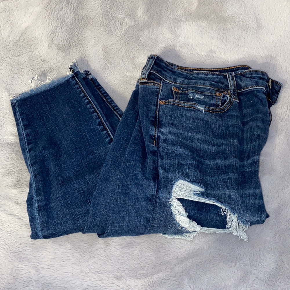 American Eagle ripped high rise jeggings